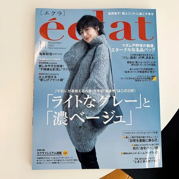 雑誌エクラ11月号