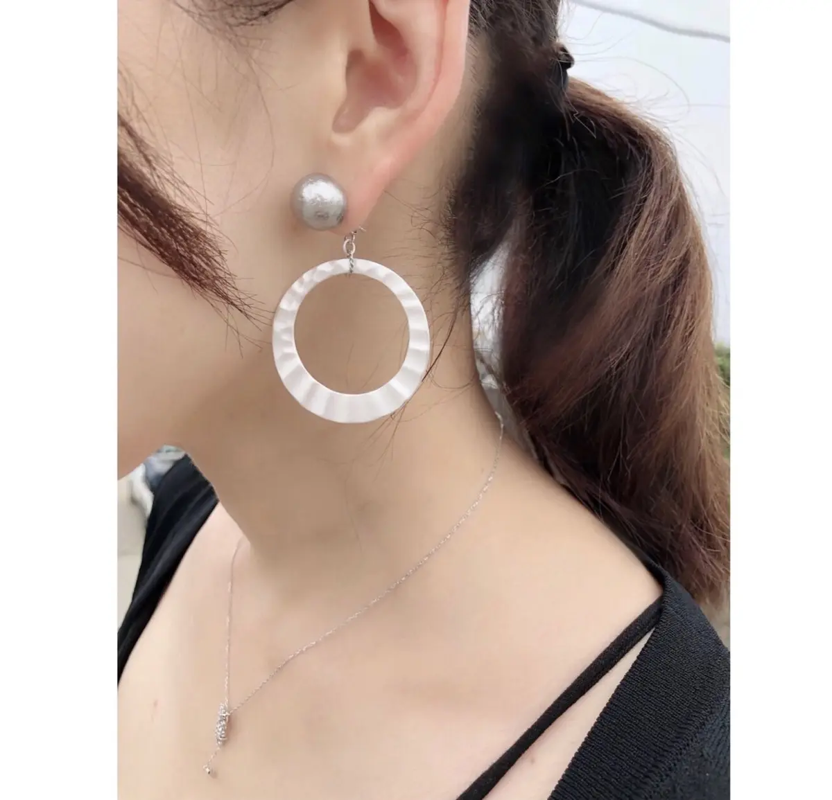 夏の高見えブラックワンピース♡の画像_3