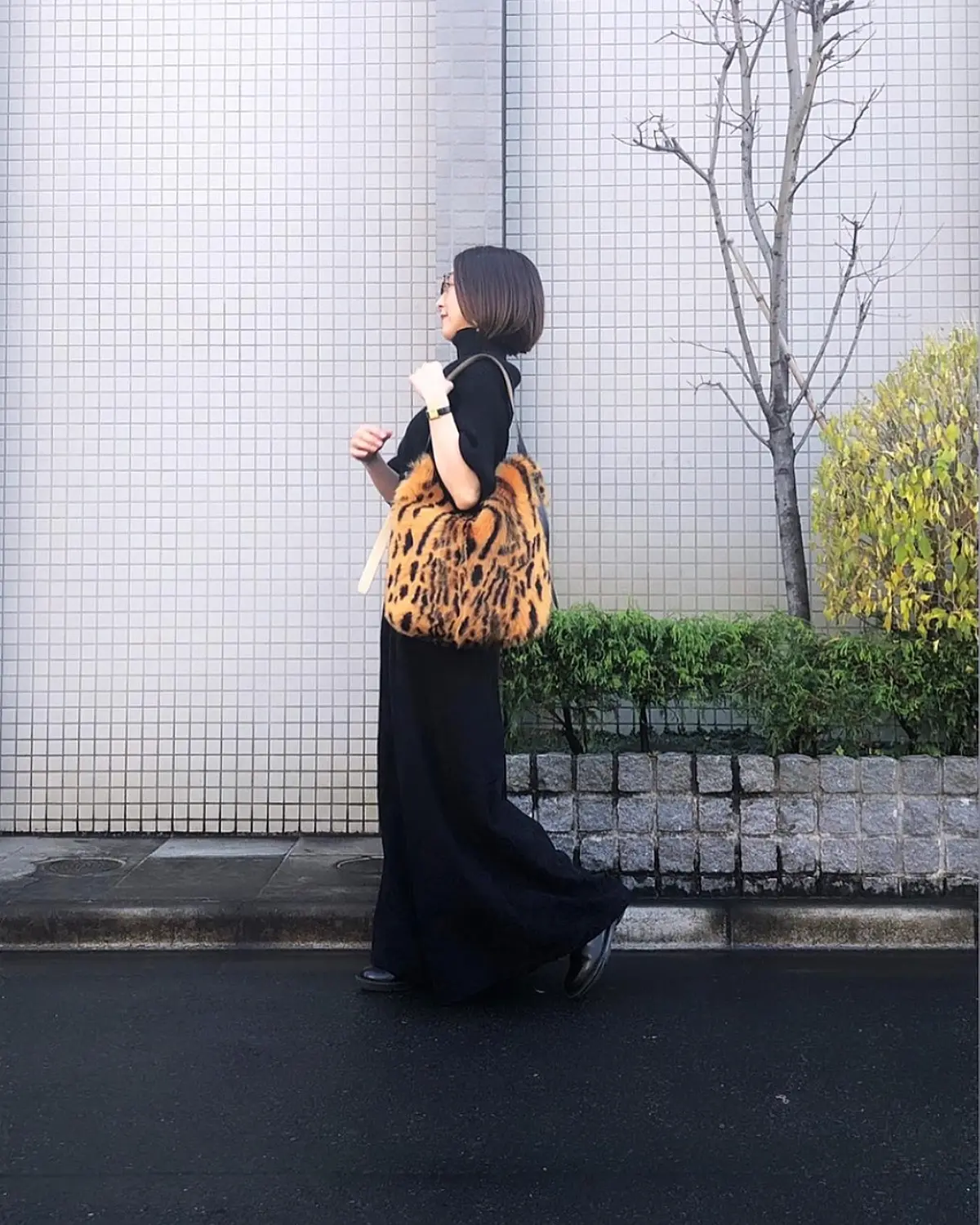 上も下も黒❤︎＋CELINEレオパードの画像_9