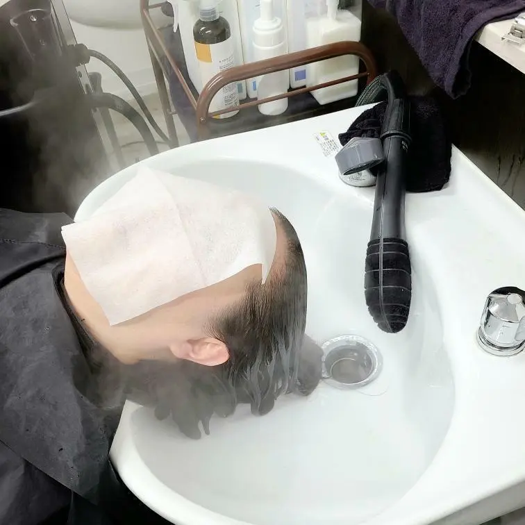 高温スチーム中