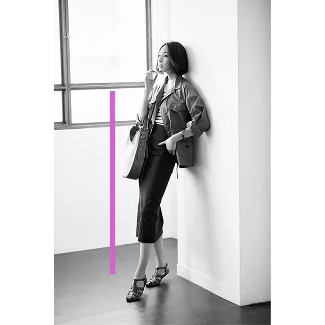 着やせルール　ナロースカートで直線をつくる