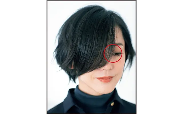 長め前髪こそ立体毛束が必須！ボリュームをアップするショートヘア