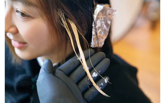 ブリーチ後の状態