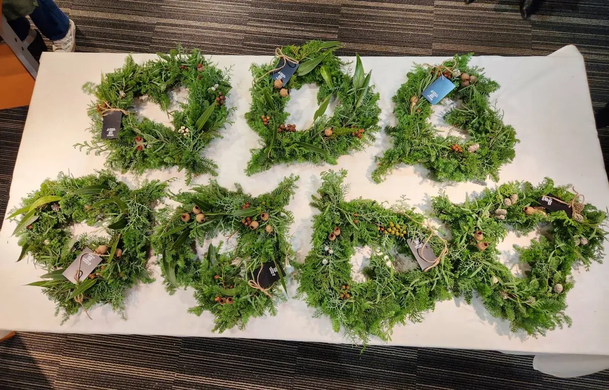 二子玉川でパリスタイルクリスマスリースのの画像_15