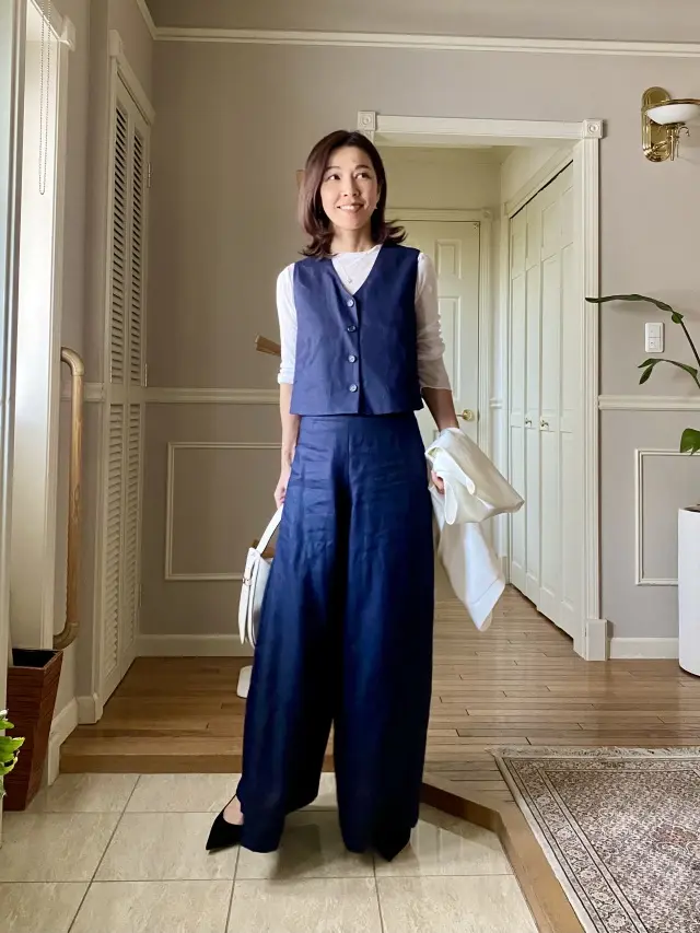 ベストとワイドパンツのセットの画像_2