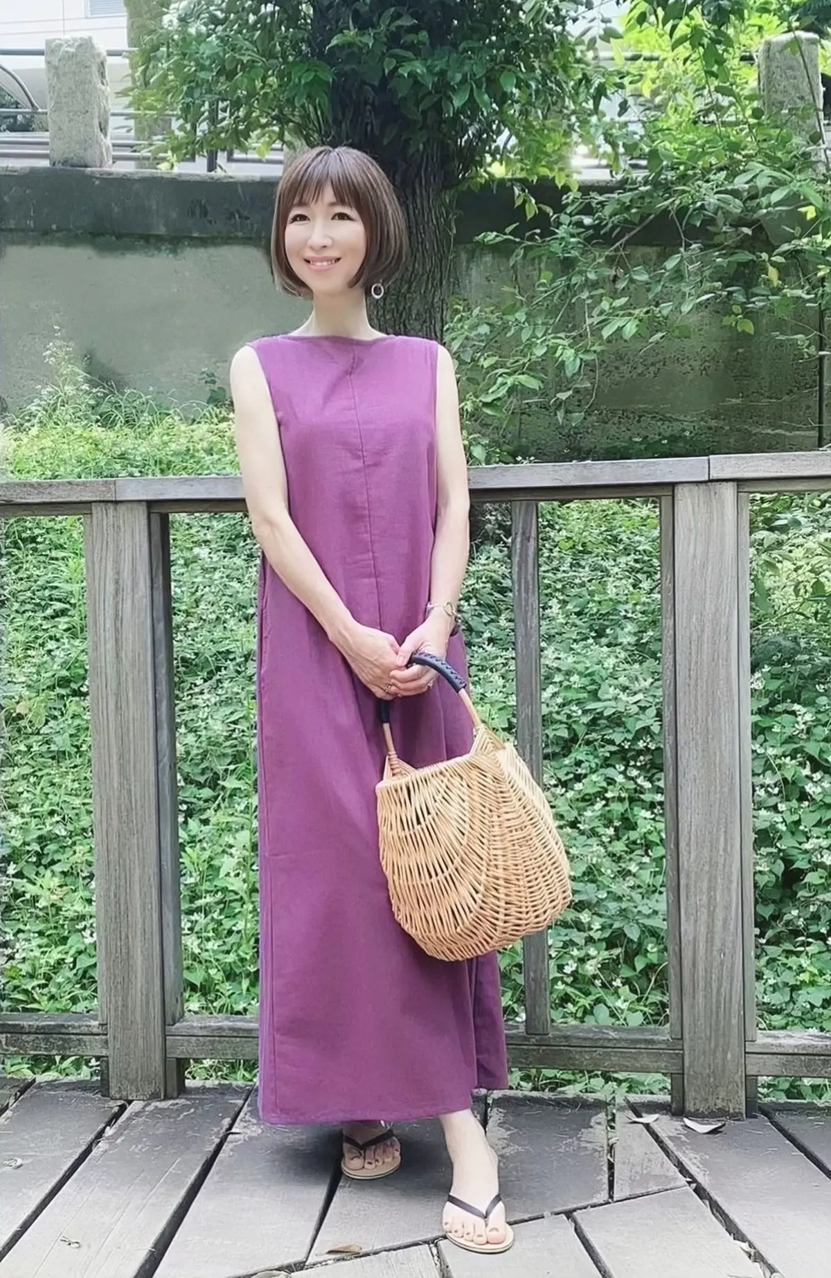 ur'sの麻混ワンピース