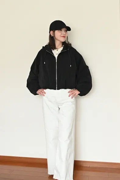 キャップを合わせたカジュアルコーデ