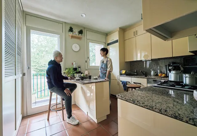 竣工時のままのキッチンハウスのキッチン