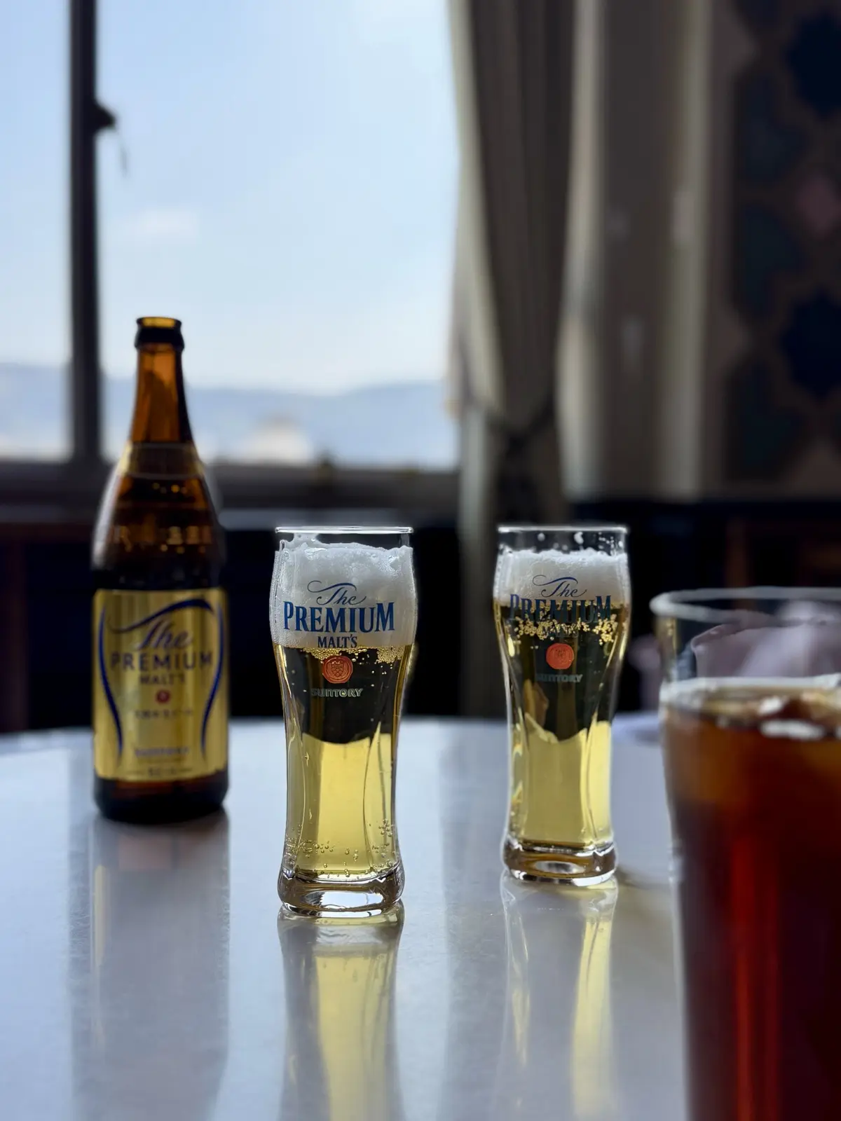 京都　中華料理　東華菜館　ビール