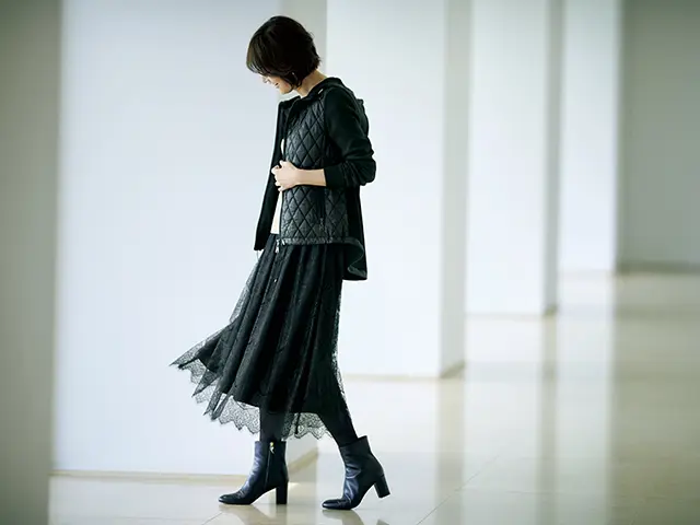 総レースのスカート