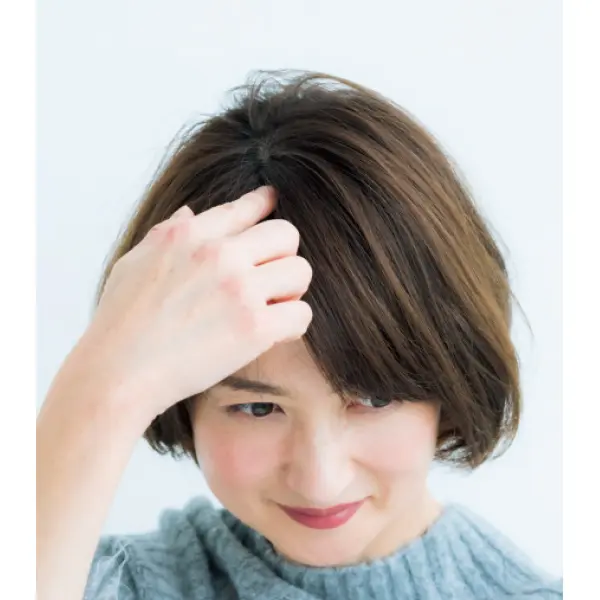 指でジグザグに