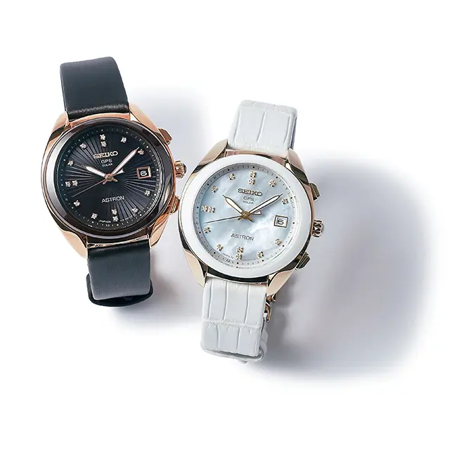 女性らしいデザインのGPSソーラーウォッチ