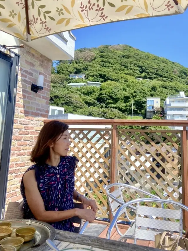 涼しげなオールインワンで逗子へランチの画像_5