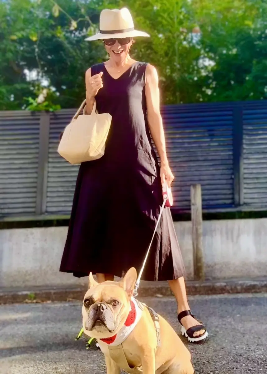 【ユニクロワンピ】でお散歩へ！愛犬と楽しの画像_1