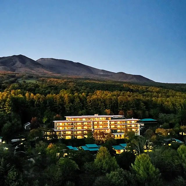 浅間山のふもと