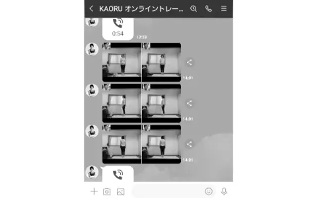 その場でビフォー・アフターをチェック