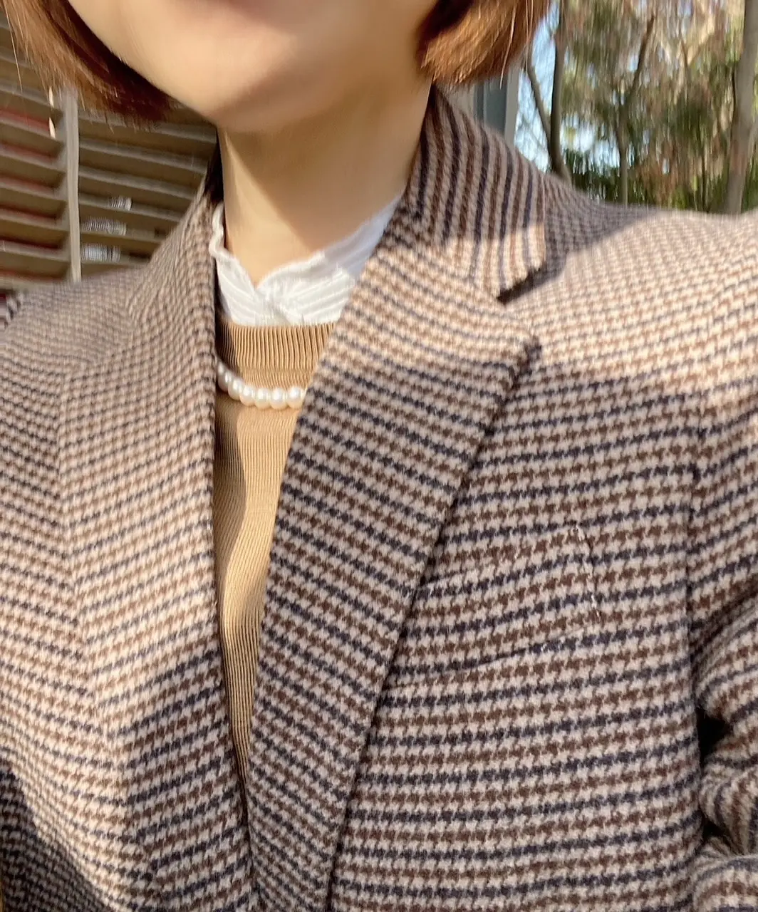 「UNIQLO」ツイードジャケット&デニの画像_3