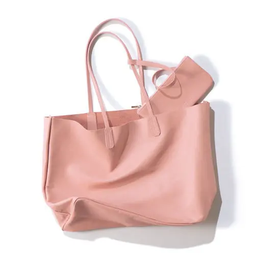 地曳いく子さんプロデュース薄軽レザートートに春色ピンクに注目！