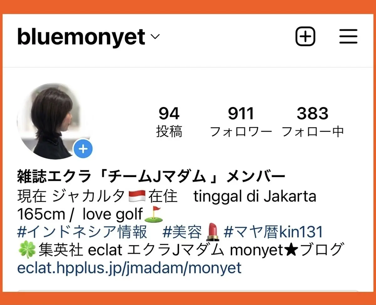 マイInstagramアカウント