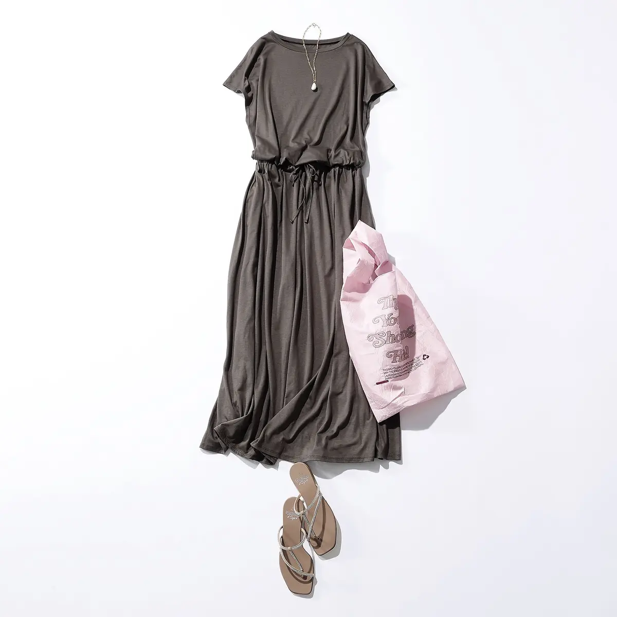 HAUNT×eclat 洗えるジャージードレス