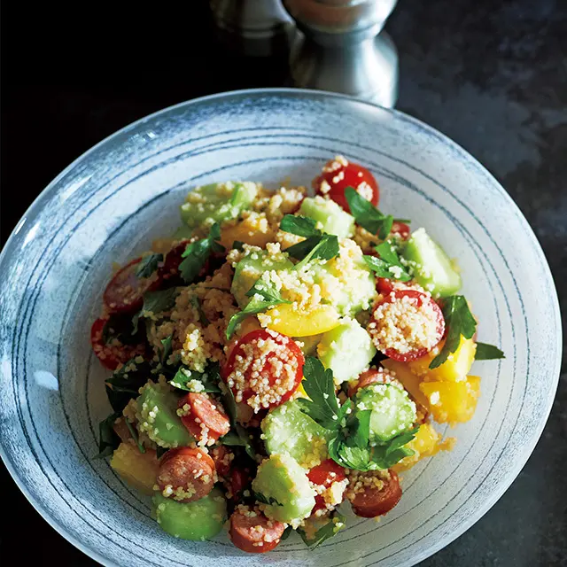 チョリソー入りクスクスサラダ