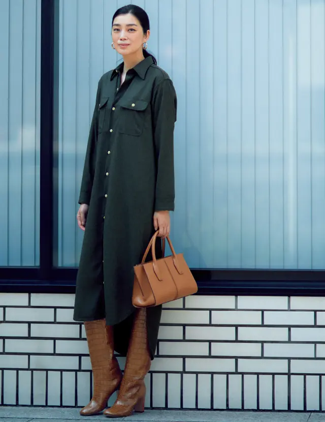 シンプルな着こなしにこそ威力を発揮！　洗練度を上げるロングブーツは今秋のマスト