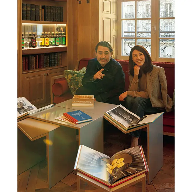 『クラヴァン』のコンセプトを 作ったフランクさんと。