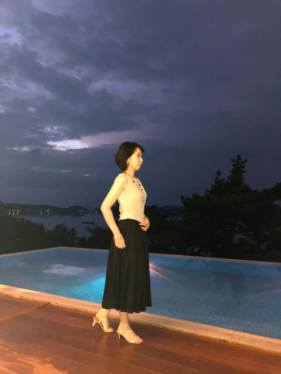 天草の夜。幻想的な空でした