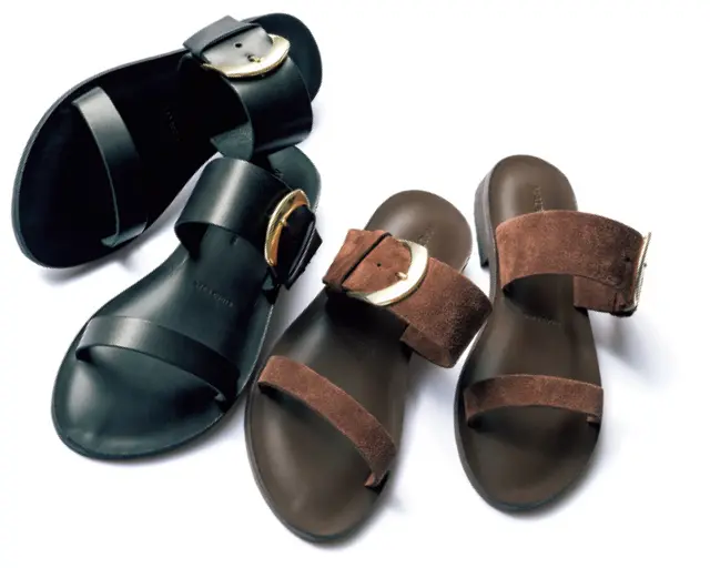 マウロ・デ・バーリ×エクラ ダブルベルトサンダル