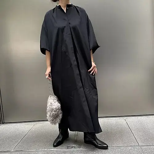 【50代 ワンピース】秋ワンピースで大人の画像_5