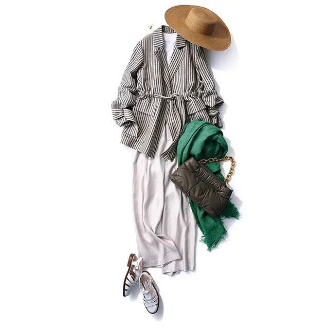 今季ねらっているのは、 長めのバランスではおる イージーなジャケット