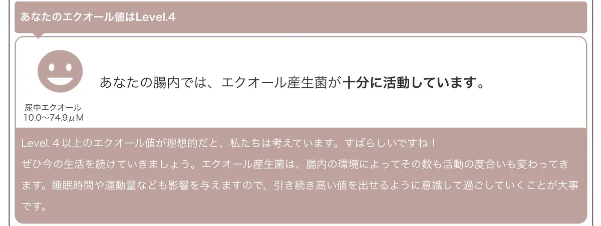 エクオール結果