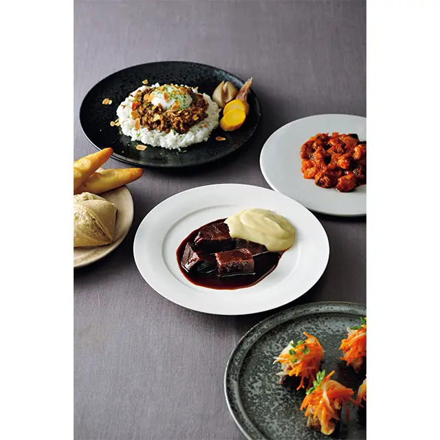 フレンチ＆カレーの ほどよいミックス感が魅力。 ジビエもエレガントです