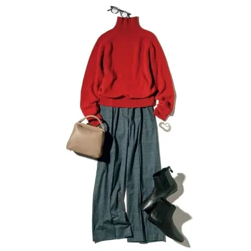 宮崎桃代×SUNSPEL ファネルネック ￥37,400