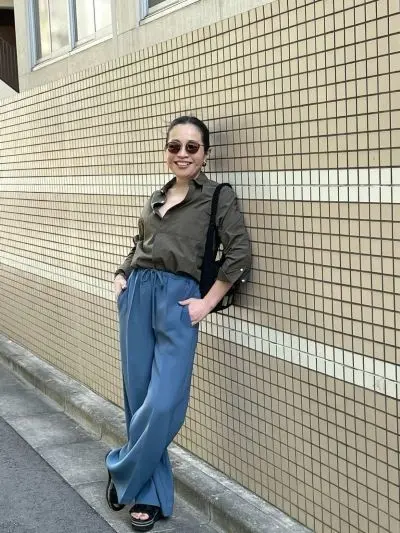 宮崎桃代×Drawing Numbers ボーイズテイストシャツ ￥27,500