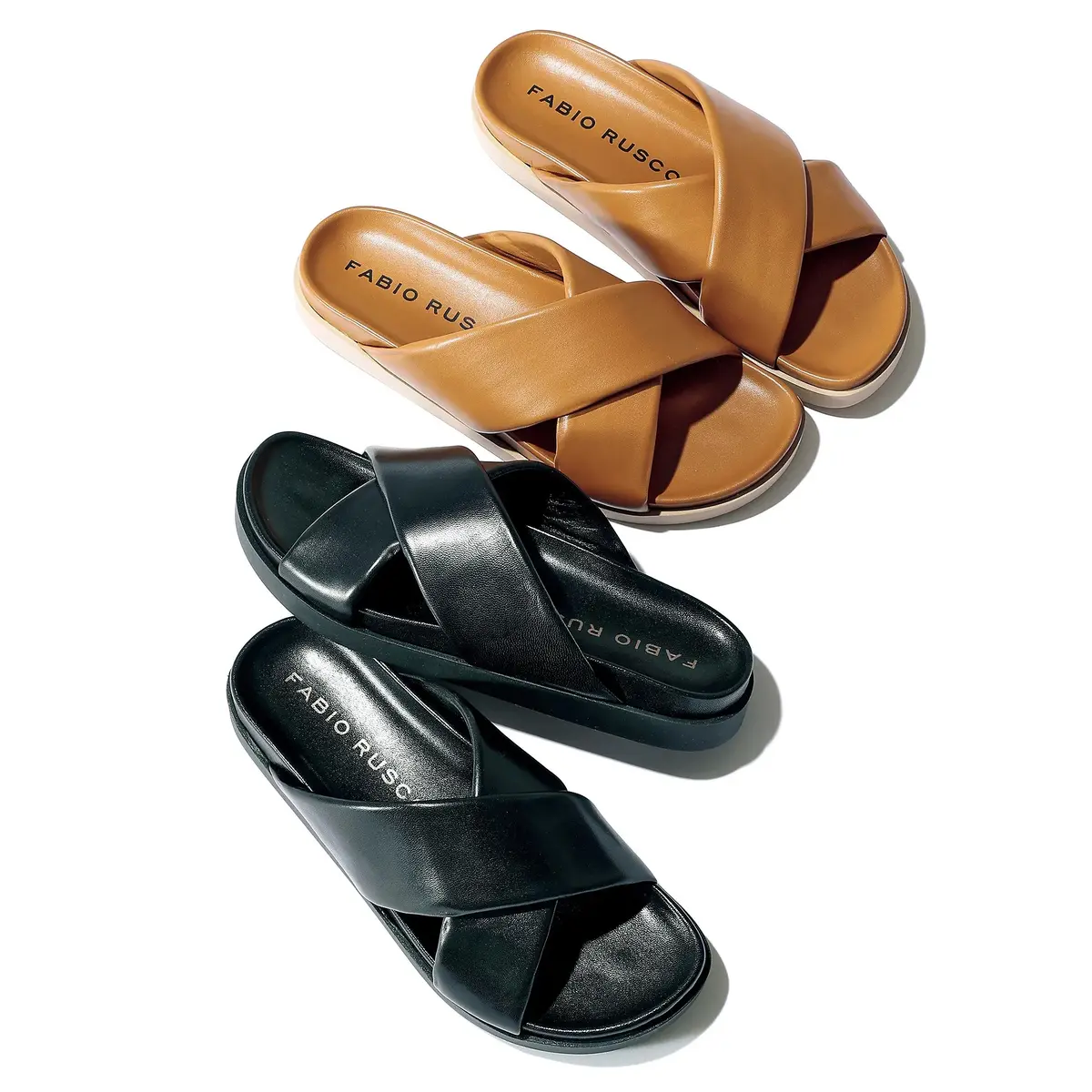 FABIO RUSCONI クロスベルトサンダル