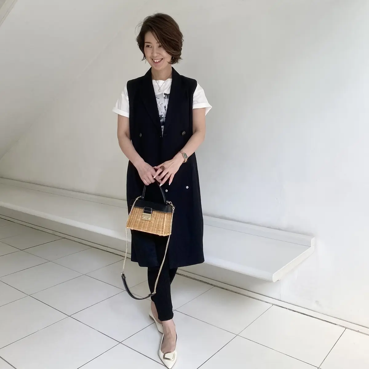 おしゃれ見え確実なジレコーデの画像_3