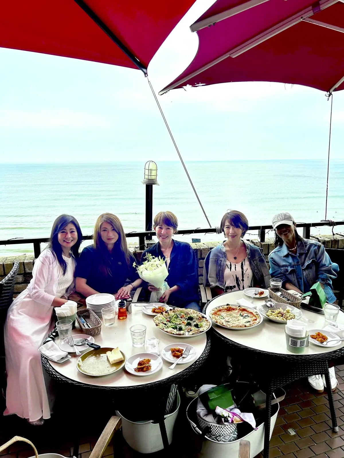 イタリアン、Ristorante Amalfi、アマルフィ、七里ヶ浜、鎌倉、お誕生日会、女子会、ランチ、バースデーパーティー、テラス席