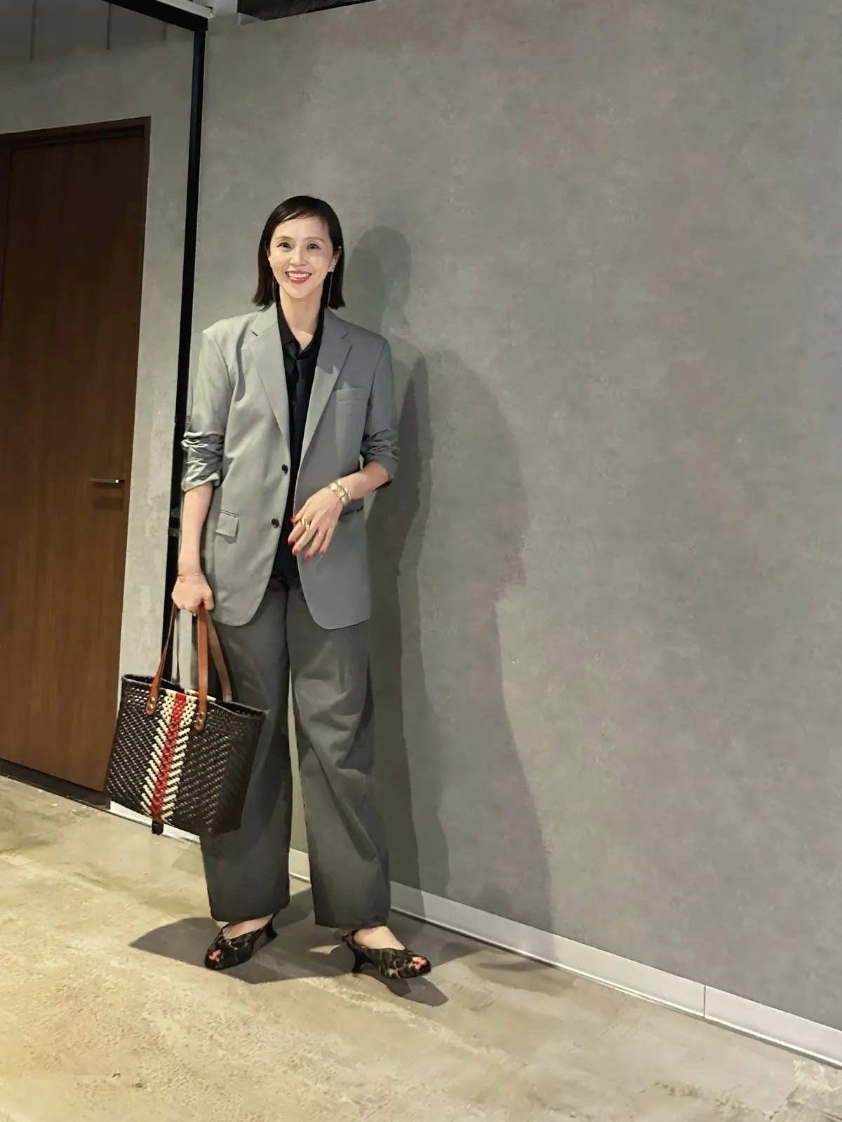 UNIQLOジャケット　GUデニム　ジャケットコーデ　デニムコーデ　レオパードシューズ