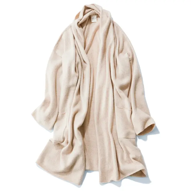 クールベージュ　カーディガン　ビームス