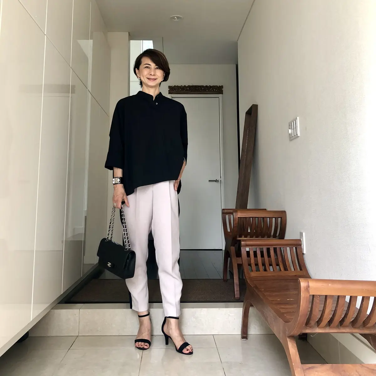 サイドラインパンツコーデの画像_5