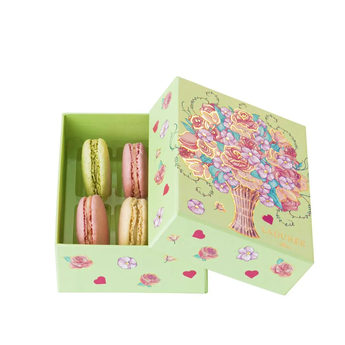 『ラデュレ（LADURÉE）』「ブーケ・ド・ローズ」6個入