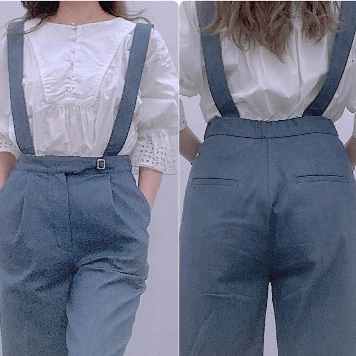 デニムサロペットコーディネート