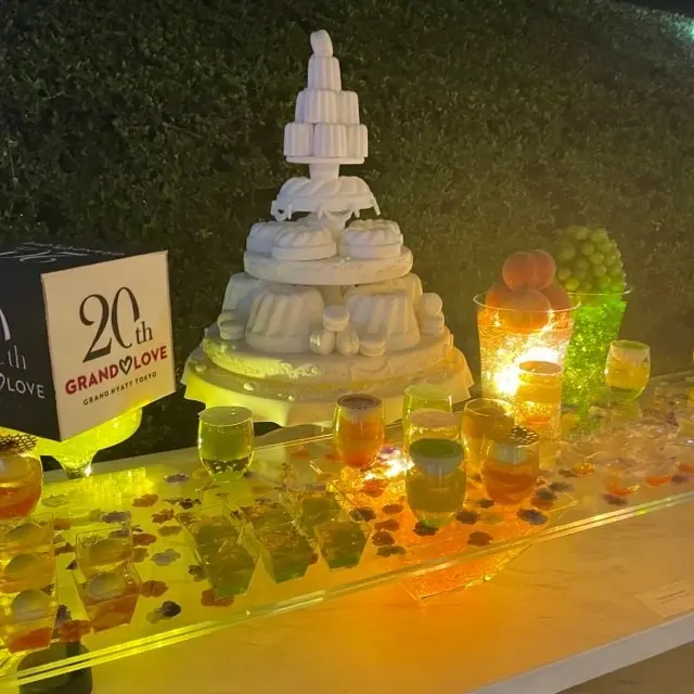 六本木のホテル、グランド ハイアット 東京のイベント「Soirée Blanche ソワレ・ブランシュ」のデザート