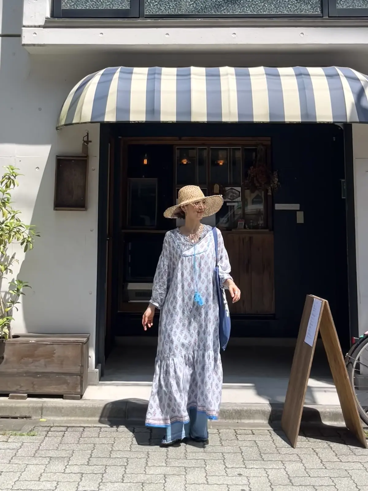 夏のインディゴブルー💙トートバッグコーデの画像_3