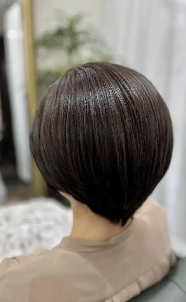 ハイライトも入れてもらっています。カラー、マニキュアで艶も出ました。感動！