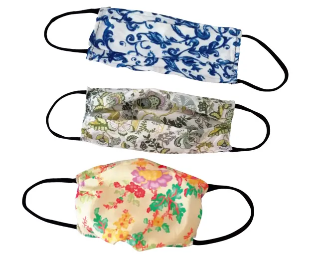 ❹上品でシックな手作りマスク