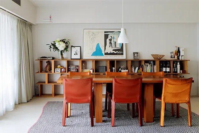 カッシーナ・イクスシーで購入した ゆったりとしたダイニングテーブル