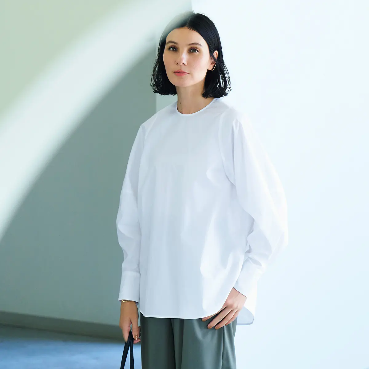 Nell×éclat コットンブラウス