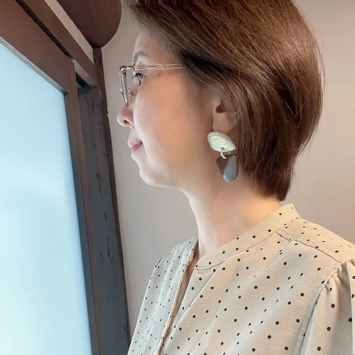 ヴァンドームブティックのピアスとショートカット